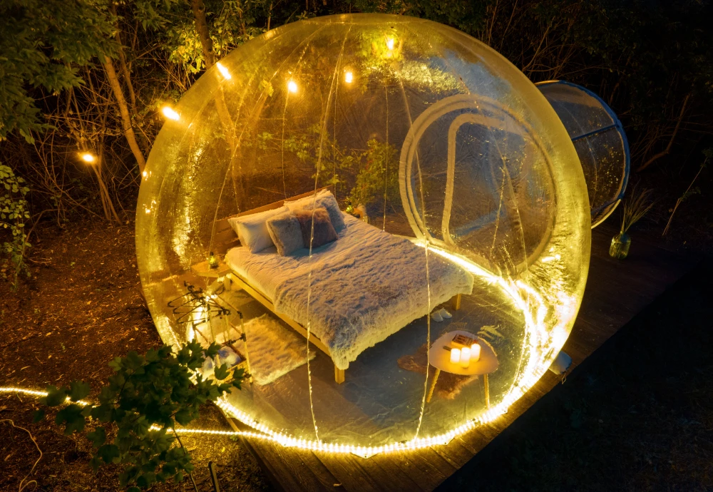 plastic bubble tent